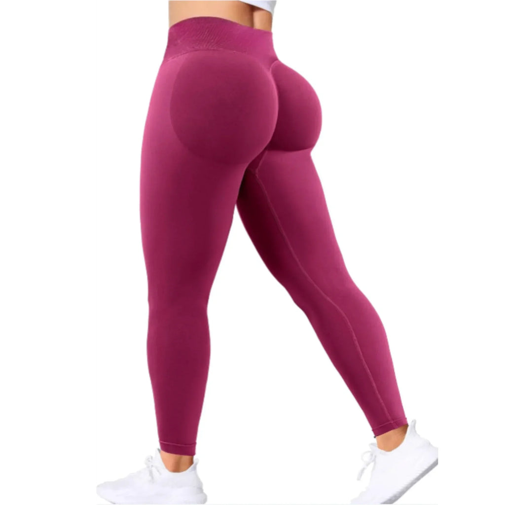 Summer Women'S Gym Yoga Exercise Pants Three Leg Waist Tight and Sexy Hip Lifting Seamless Pants Fitness Exercise Yoga Pants